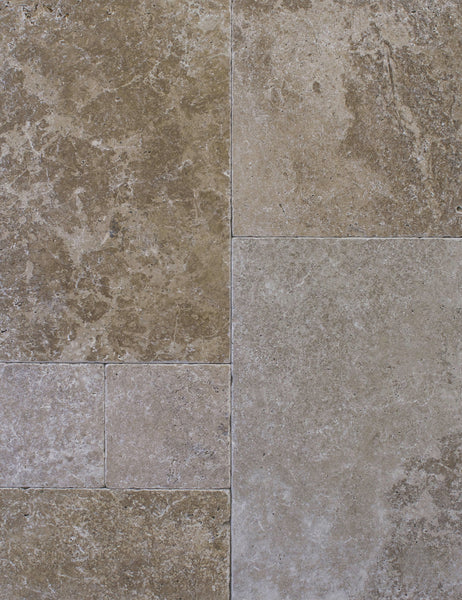 NOCE FRENCH/ VERSAILLES PATTERN TUMBLED TRAVERTINE